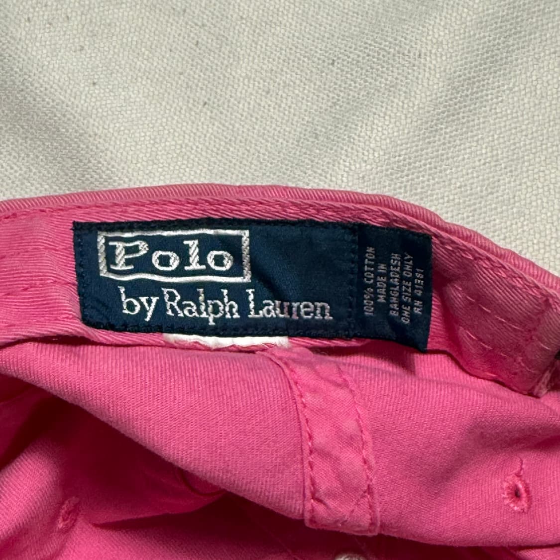 OS 폴로랄프로렌 핑크 볼캡 상품이미지4