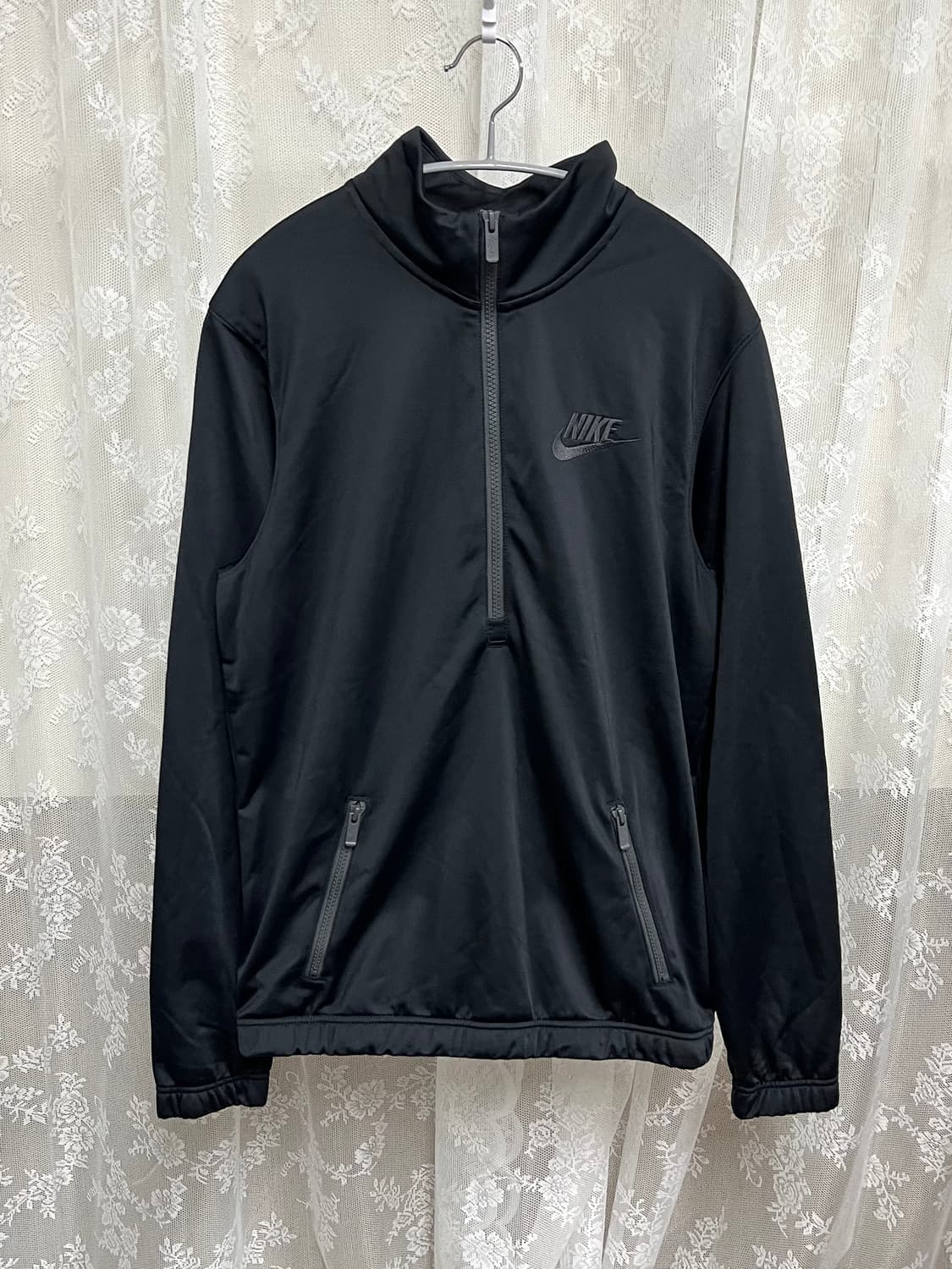 S) 나이키 클럽 pk 트랙수트 블랙 반집업 티셔츠 상품이미지1