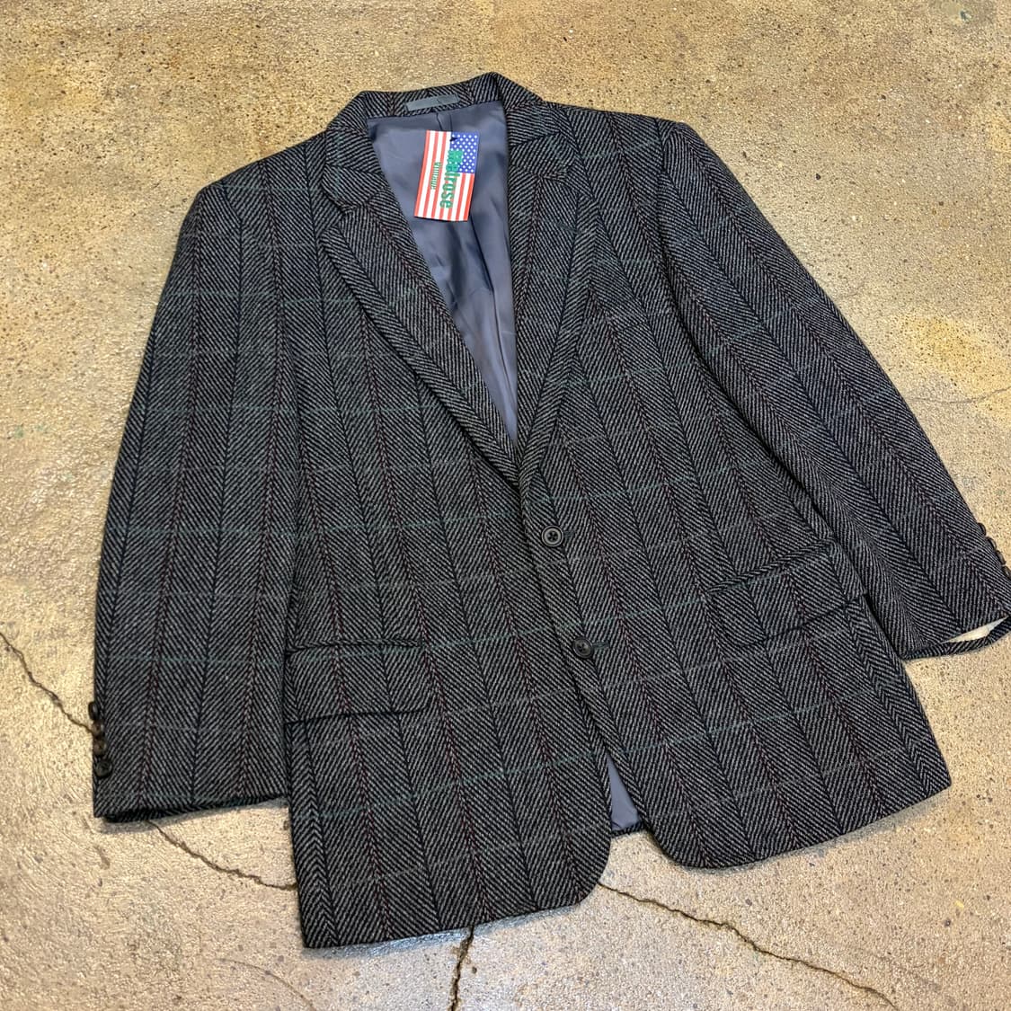 90s USA 폴로랄프로렌 정품 빈티지 울 블레이저 정장 마이 상품이미지2