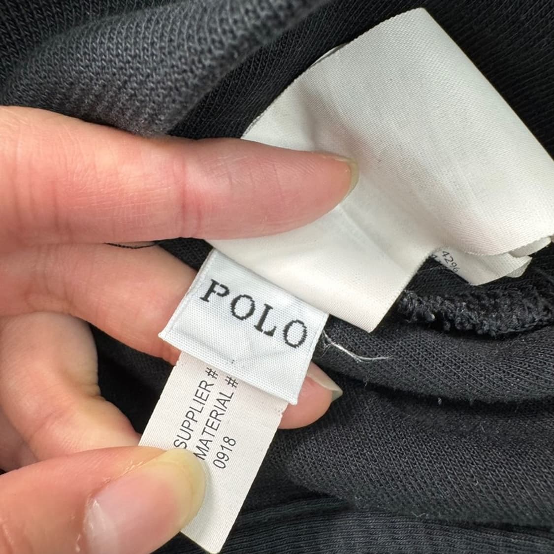 RALPH LAUREN 더블 니트 풀 지퍼 후디 블랙 상품이미지5