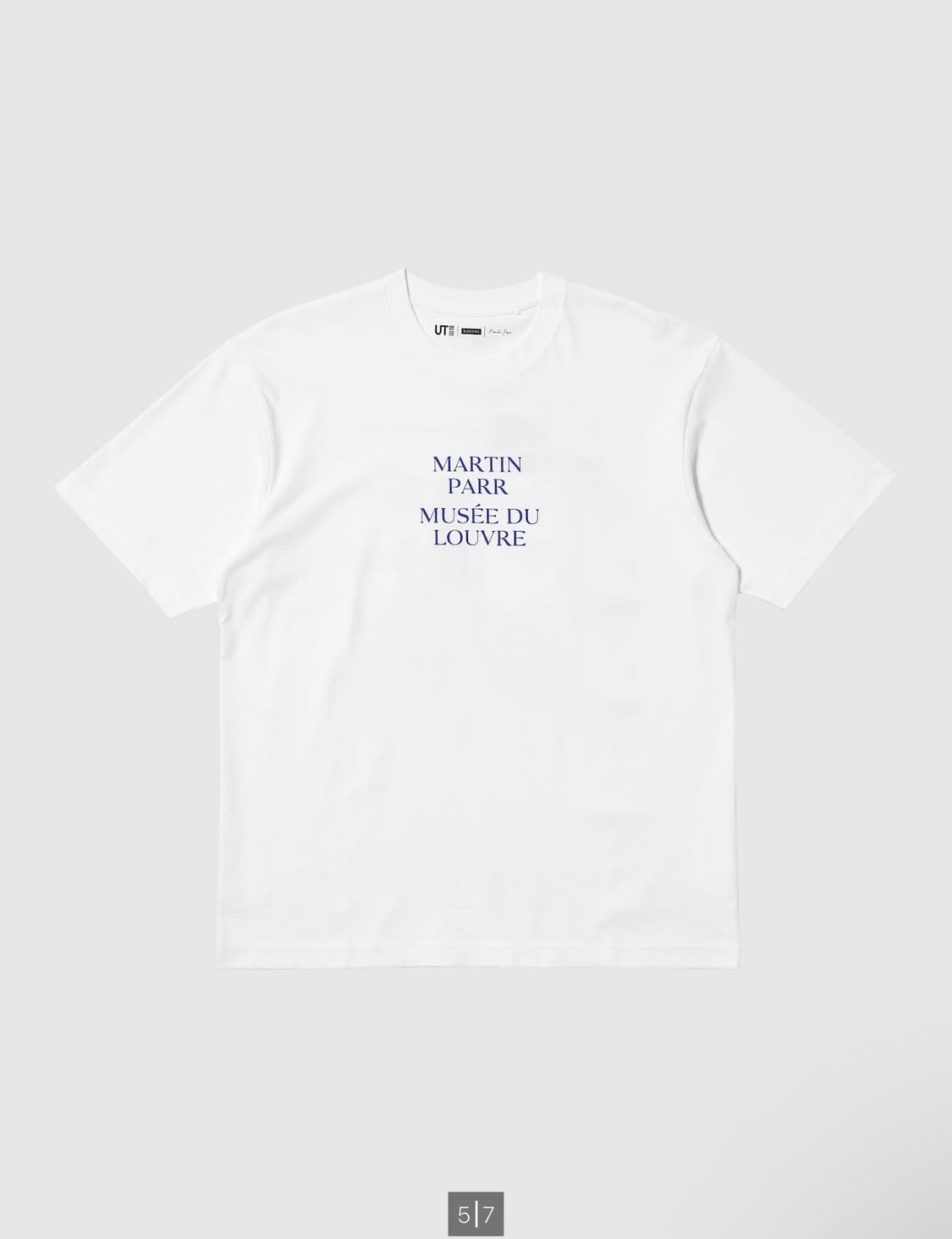 [4XL] 유니클로 루브르 미술관 UT 티셔츠 화이트 릴렉스 핏 상품이미지1
