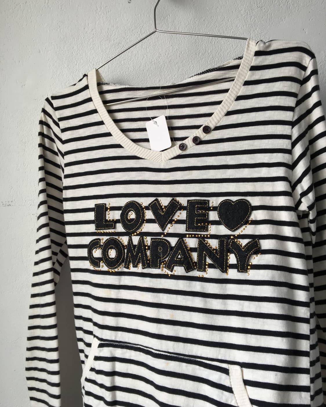 Lettering patch point stripe pattern hoo 상품이미지4