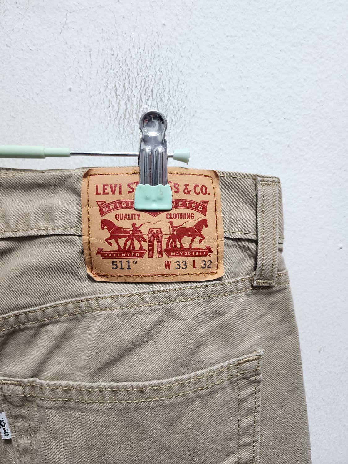 리바이스 512 화이트탭 베이지 팬츠 상품이미지3