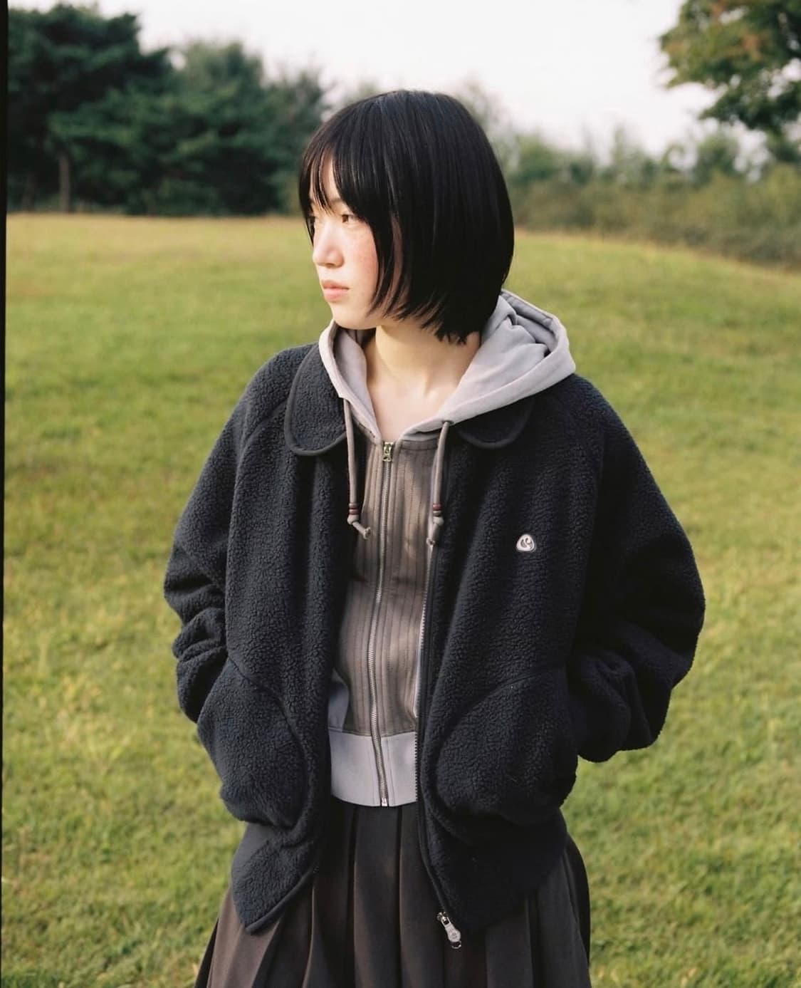 코이세이오 23f/w 후리스 네이비 색상 상품이미지2
