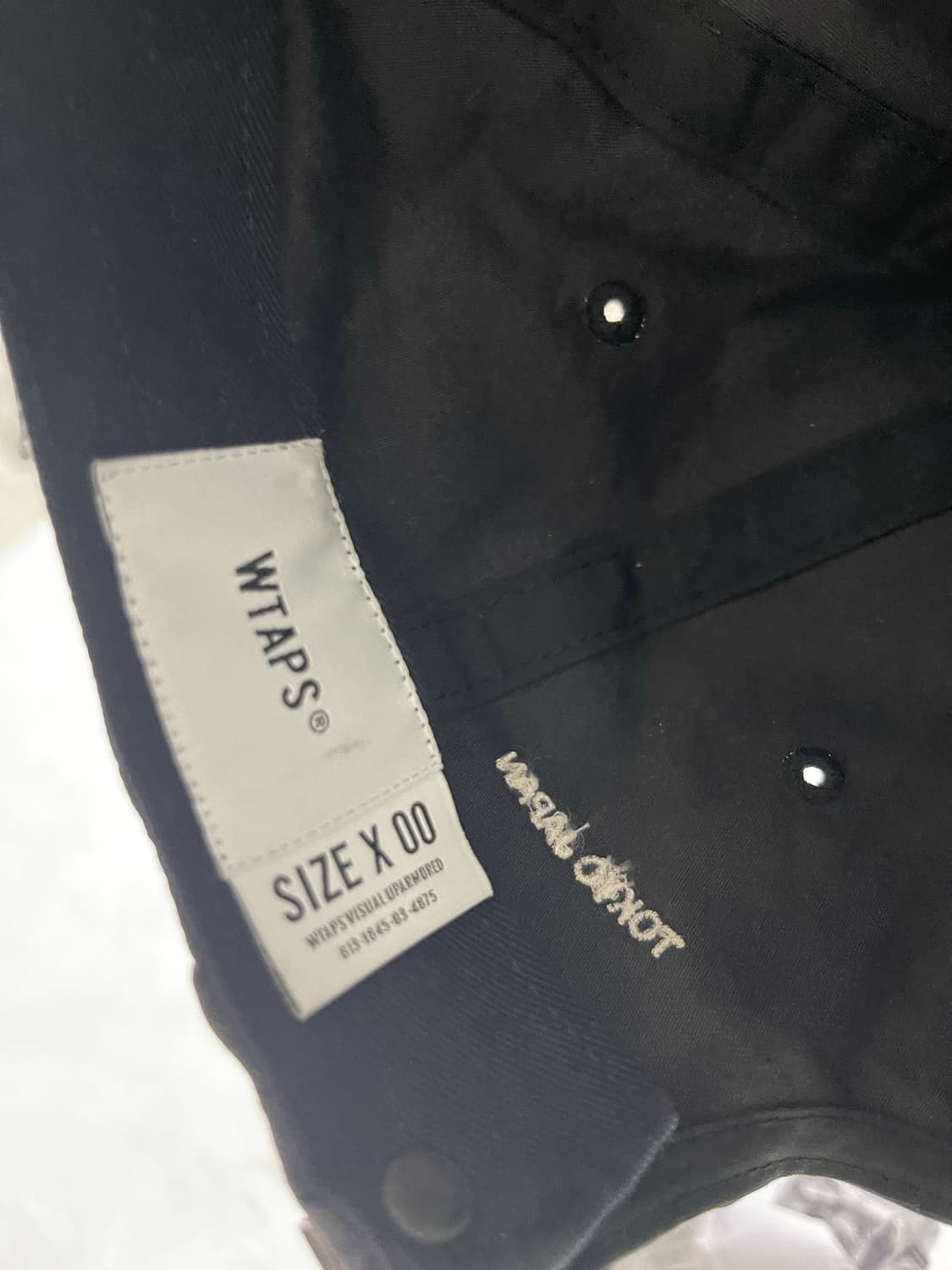 WTAPS 블랙 볼캡 상품이미지4