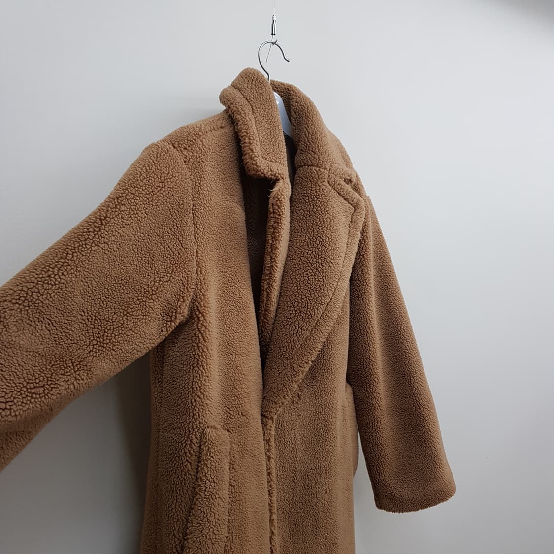 더엣지 테디베어 롱코트 66사이즈 상품이미지2