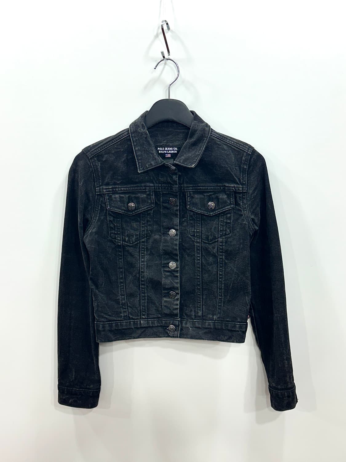 폴로 랄프로렌 데님 트러커 자켓 블랙 XS 상품이미지4
