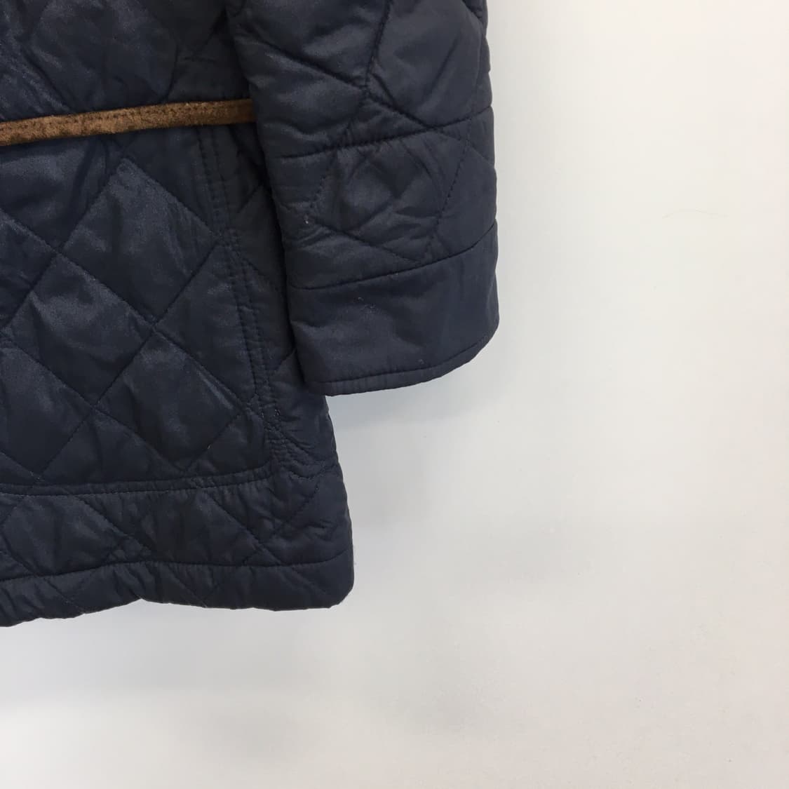 폴로 랄프로렌 퀄팅 롱자켓 S 송아지가죽 함유  상품이미지3