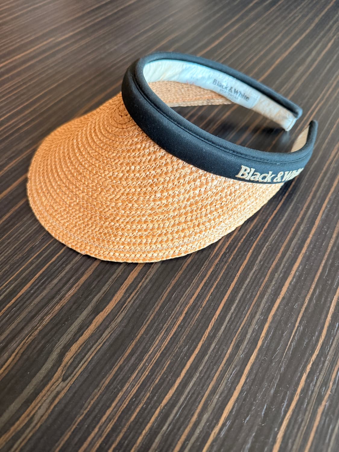 [블랙앤화이트] 라탄 썬캡 상품이미지4