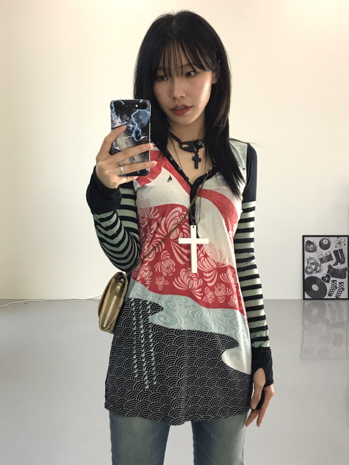 Custo Barcelona oriental knit top 상품이미지3