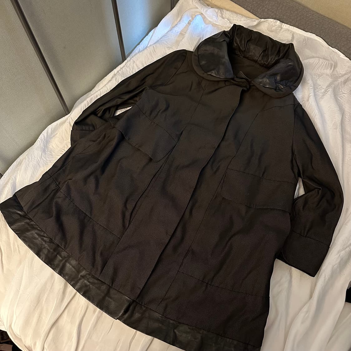 Vintage 모리걸 라떼갸루 히든 후드 패딩 코트 상품이미지3