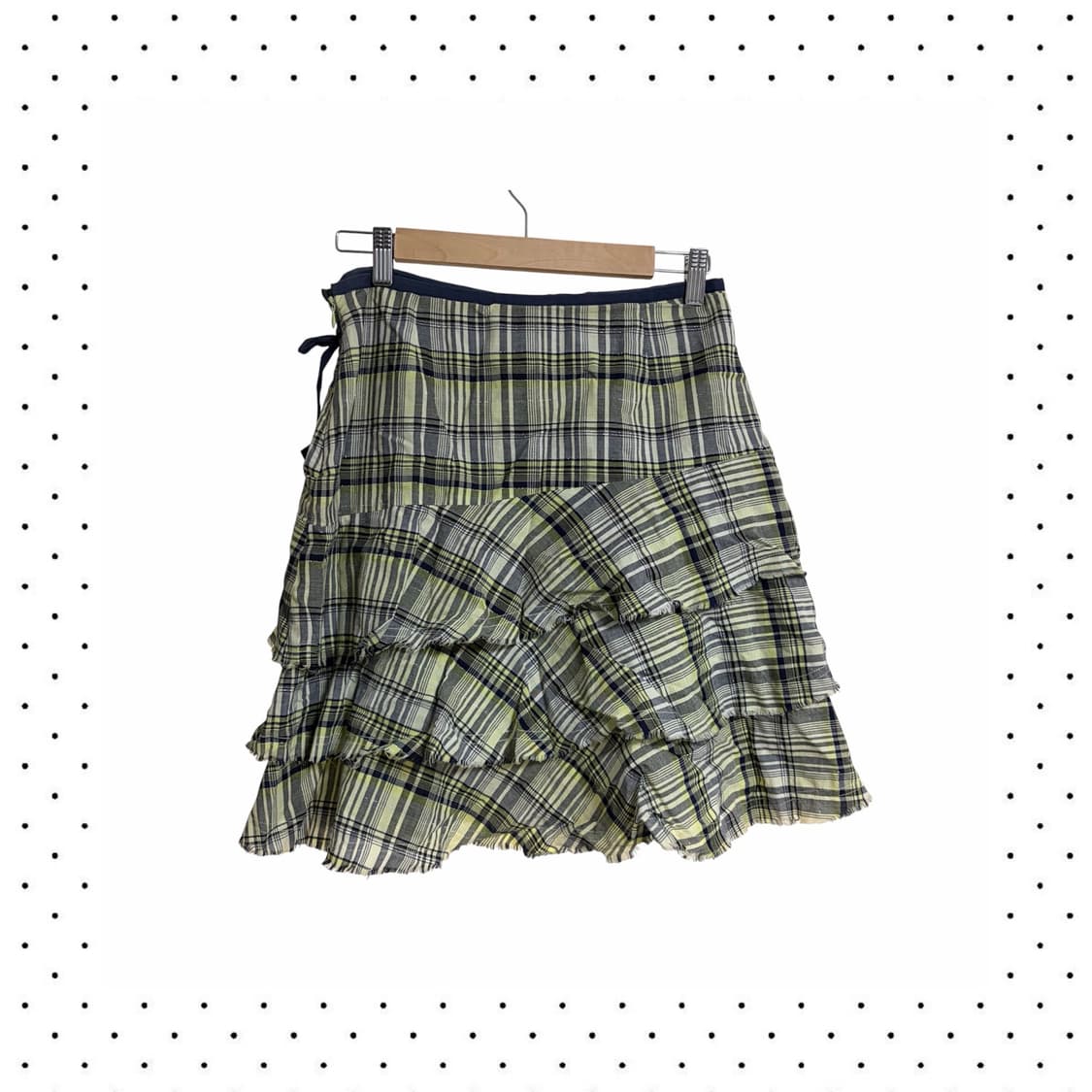 글리터 체크 캉캉 스커트 상품이미지2