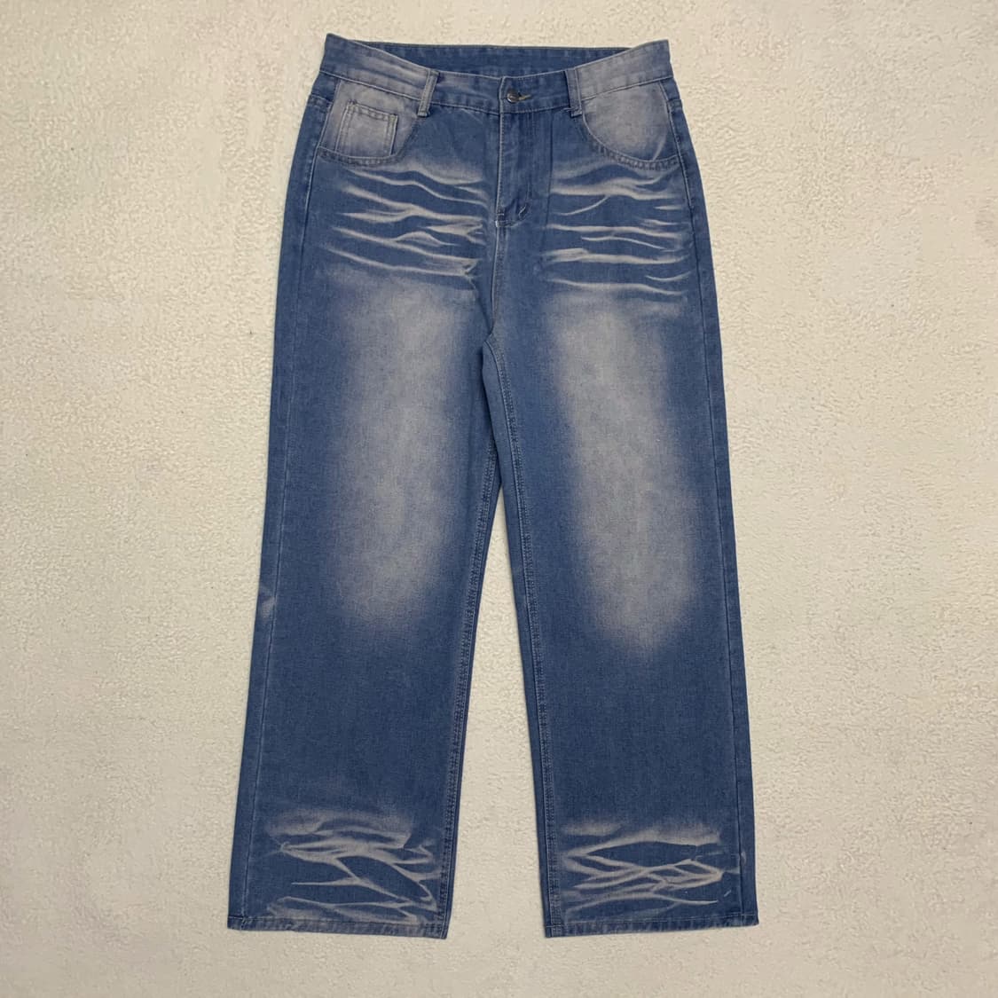 [34] VTG 와이드핏 워싱데님팬츠 상품이미지2