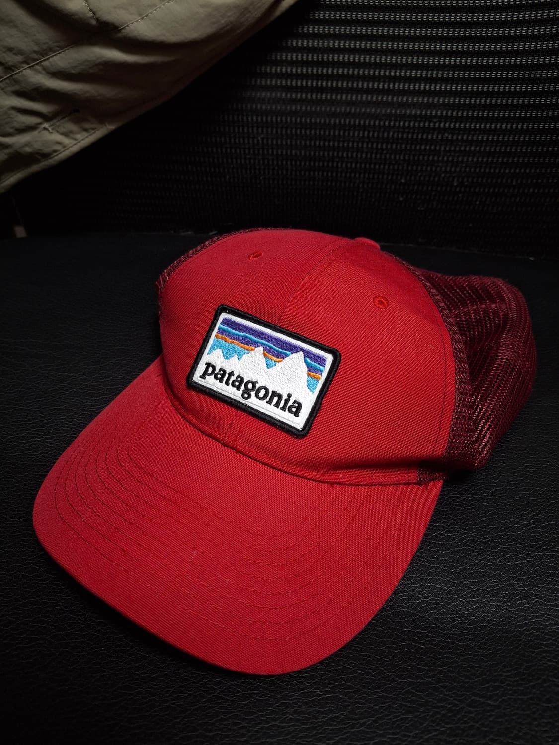 파타고니아 트러커캡 메쉬캡 모자 레드 상품이미지1