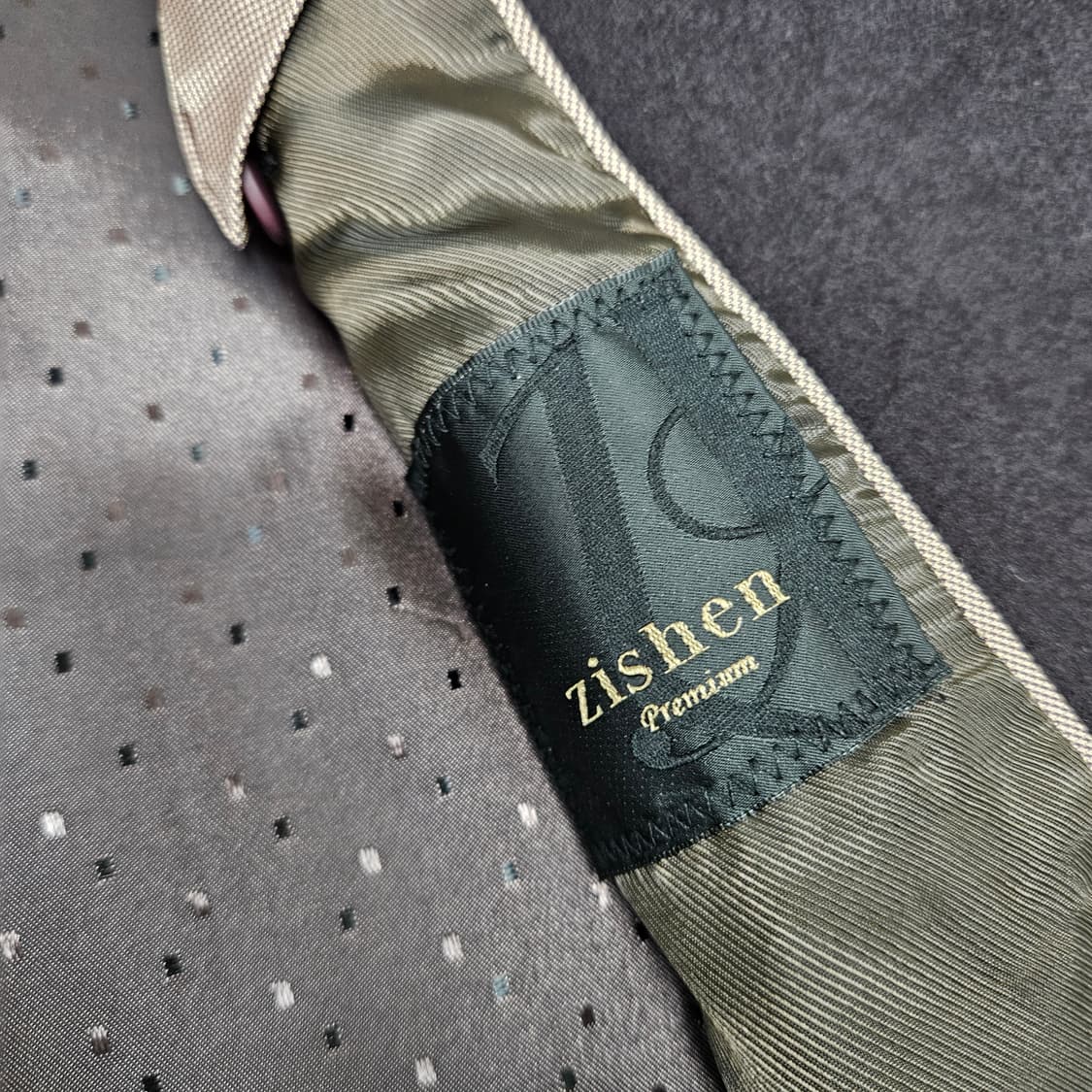 지센 울 캐시미어 하프코트 남자100~105 상품이미지8