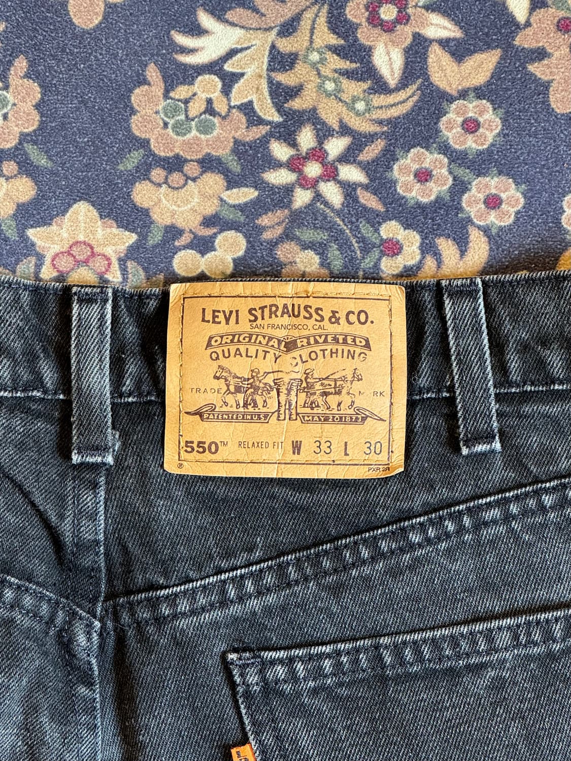 90s 푸에르토리코 리바이스 오렌지탭 505 블랙진 상품이미지9