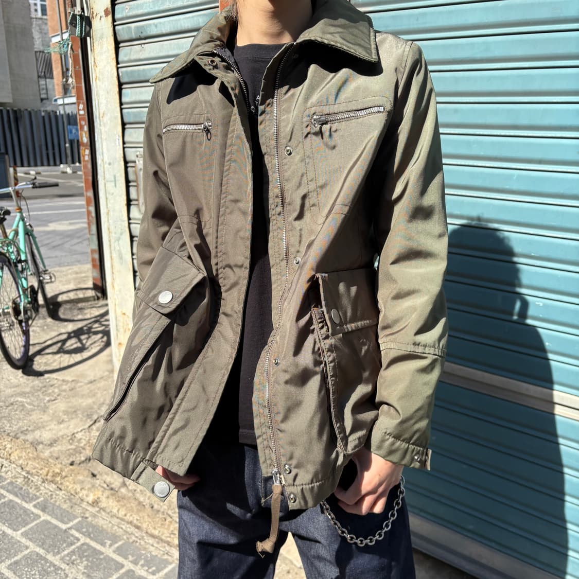 씨피컴퍼니 올리브 나일론 사파리 자켓 상품이미지2