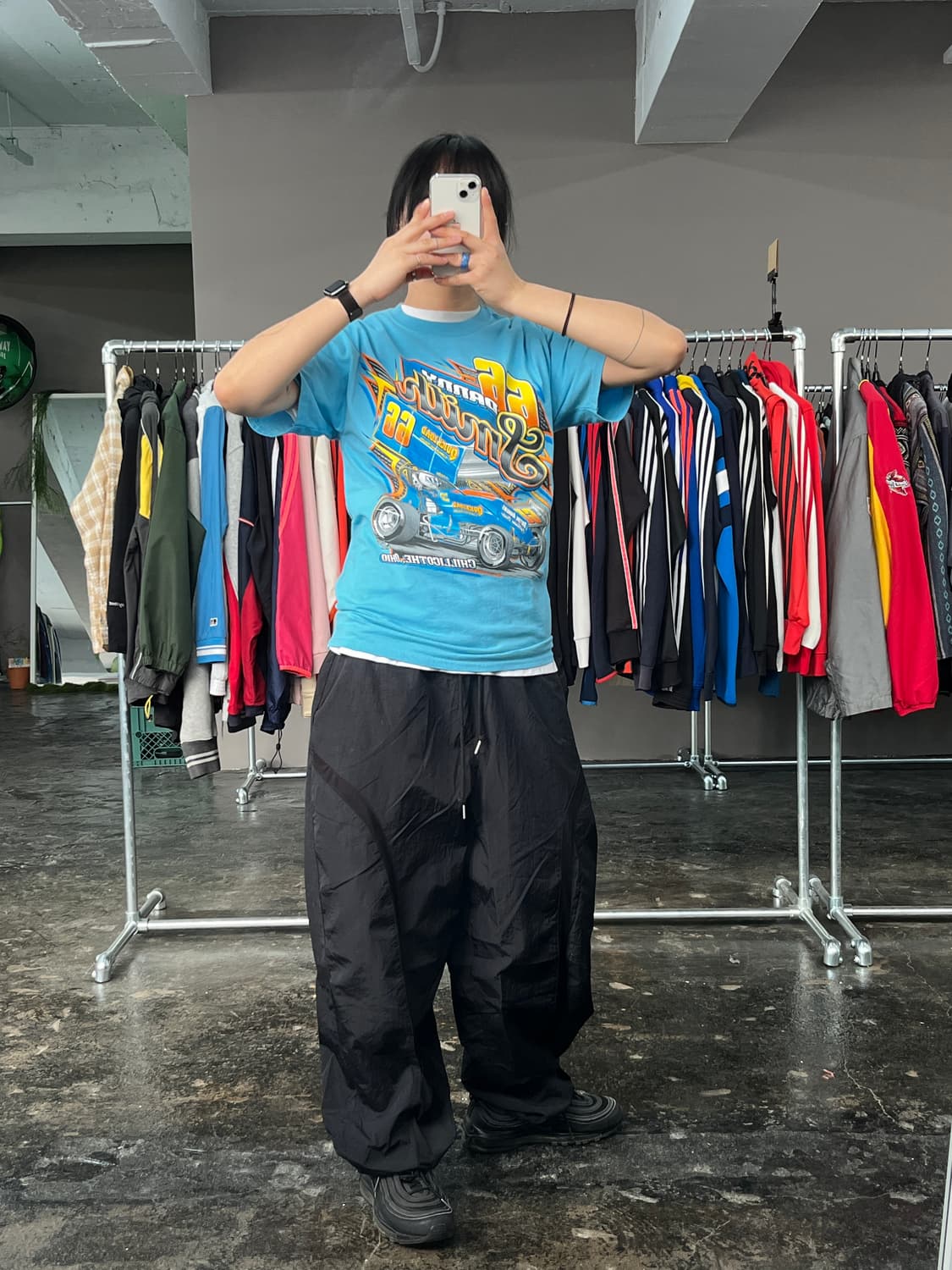 빈티지 레이싱 프린팅 반팔 티셔츠 상품이미지6