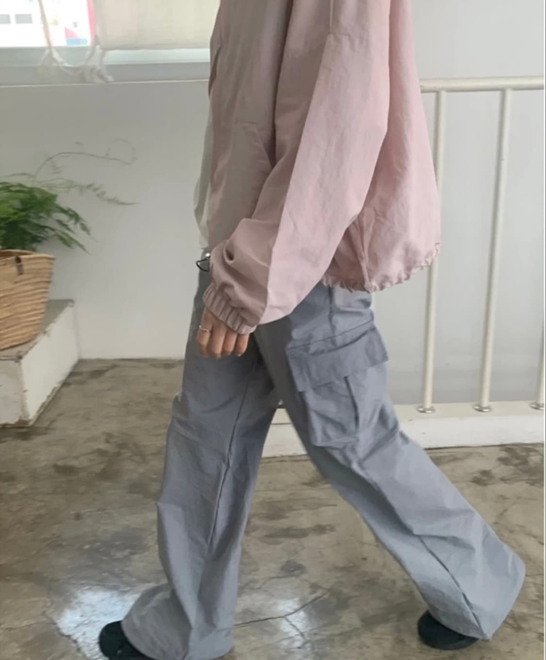 니어웨어 언유즈얼리 스트링 카고팬츠 상품이미지2