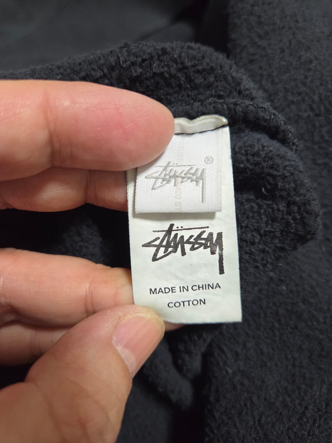 스투시 베이직 블랙 후드티 상품이미지6