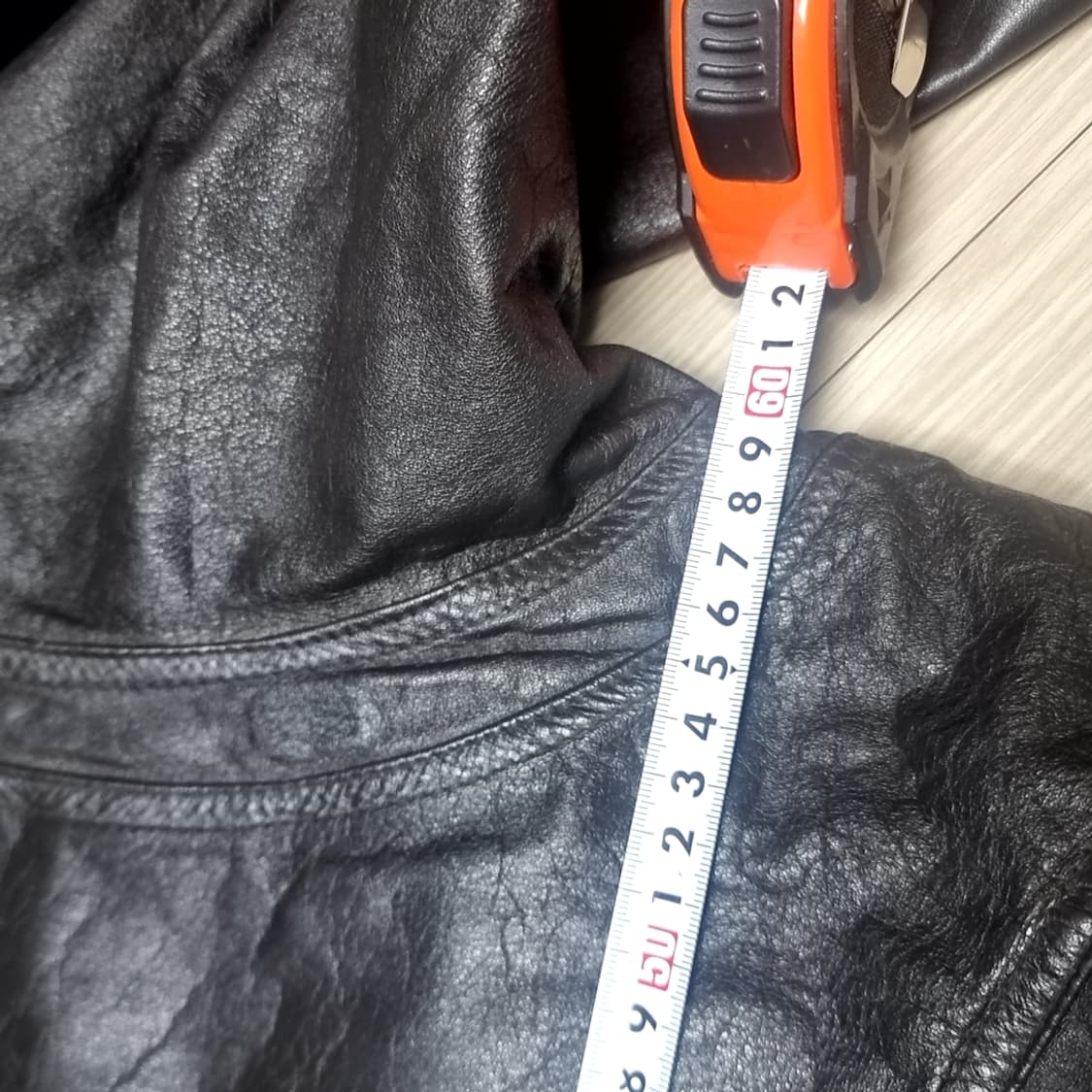 코오로 80-90년대 빈티지 블랙 가죽 자켓(100) 상품이미지9