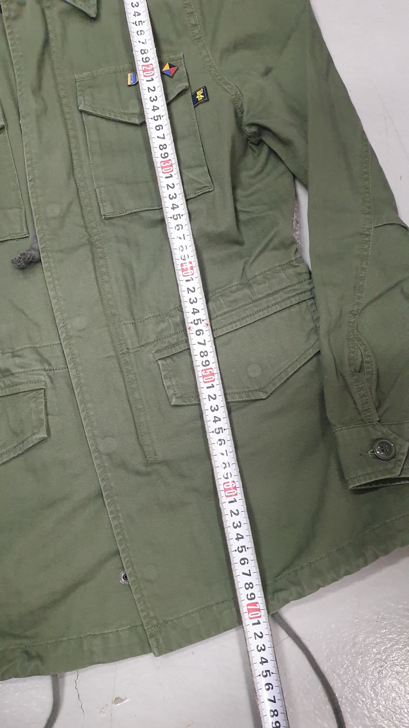 ALPHA INDUSTRIES 야상 자켓 X-SMALL 카키 상품이미지4