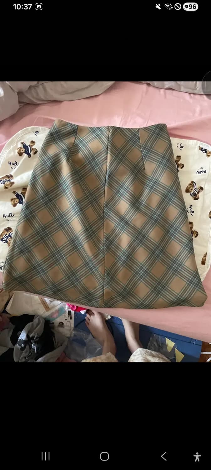 레트로문 체크치마 하구미 너드모리 모리걸 몽글모리노가토카메마루 상품이미지2