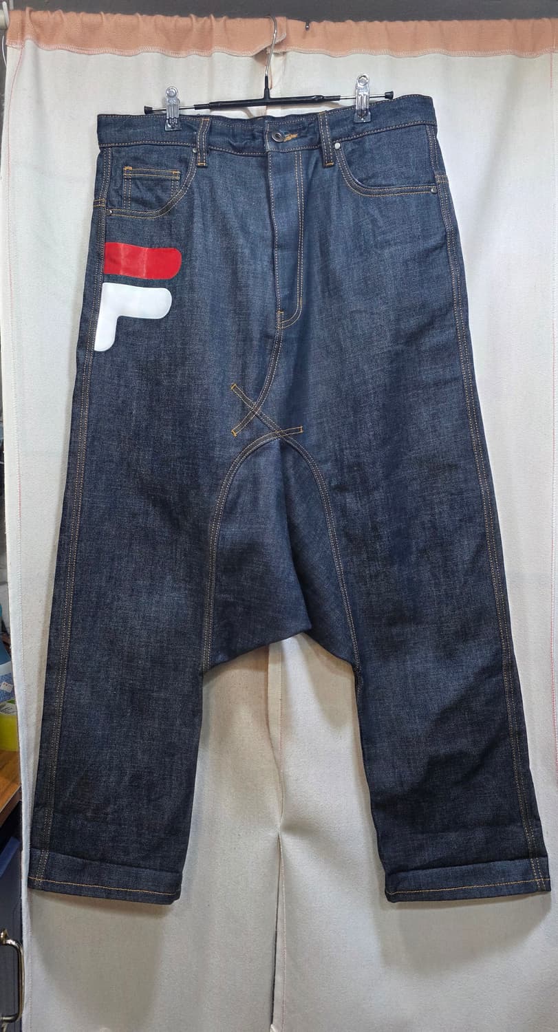 휠라 정품//배기청바지 상품이미지1