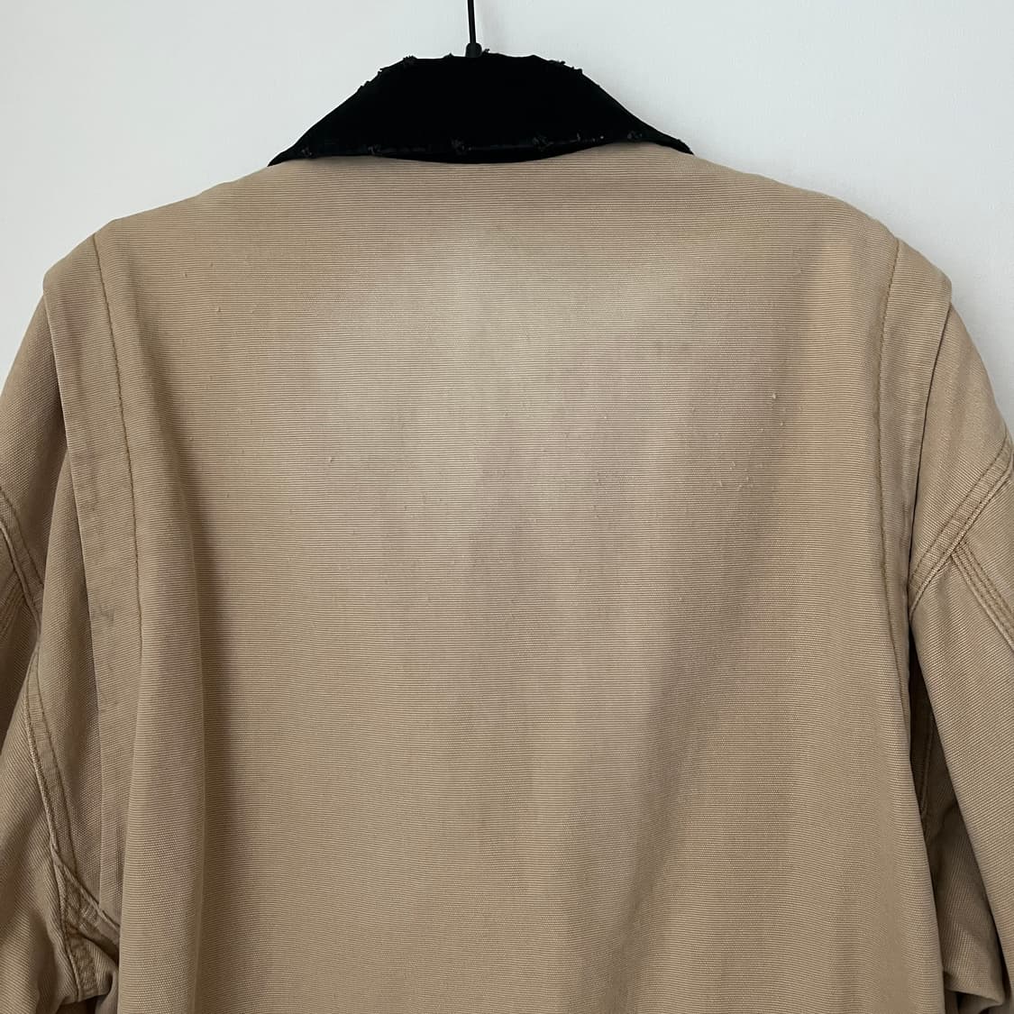 beige destroyed oxford jacket 상품이미지8