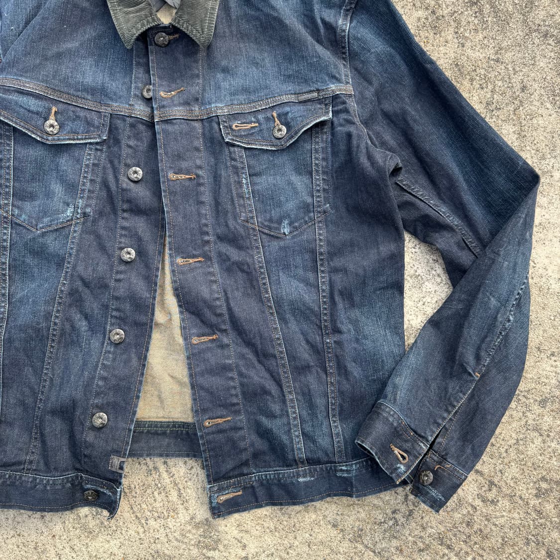 [XL] Diesel 디젤 코듀로이 카라 데님 청자켓 상품이미지4