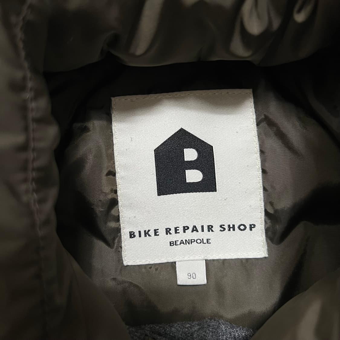 빈폴 바이크리페어샵 여성 덕다운 배색 패딩 점퍼 [브라운]  S/90 상품이미지5