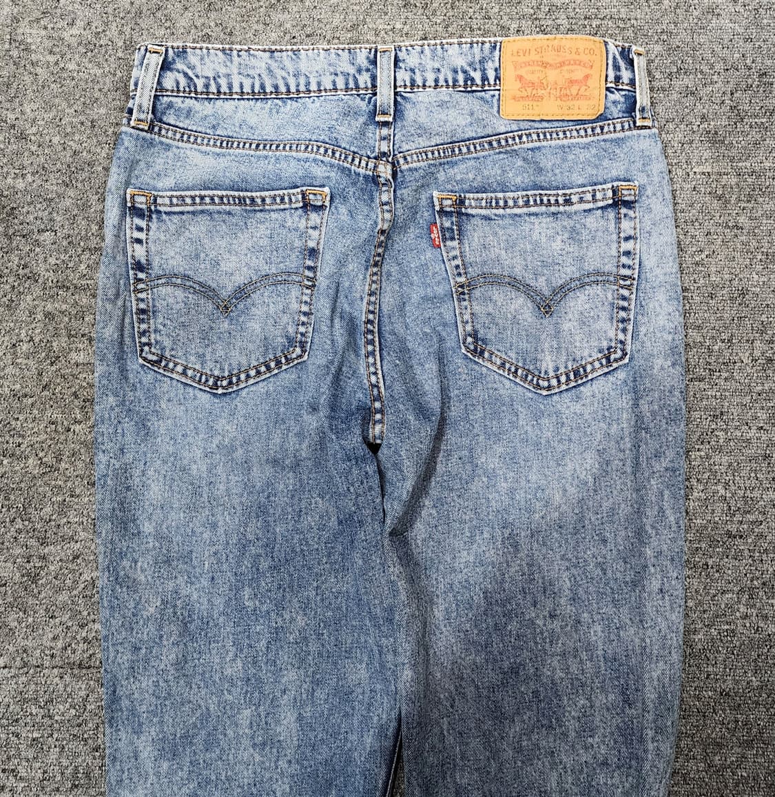 리바이스 511 슬림 패치 와펜 워싱 데님 팬츠 청바지 32x32 상품이미지4