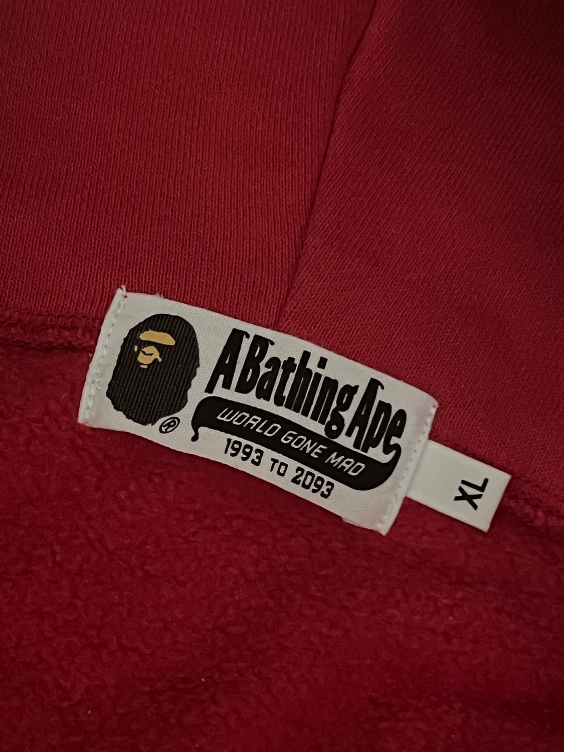 정품 BAPE 베이프 레드 샤크 후드 후드집업 상품이미지3