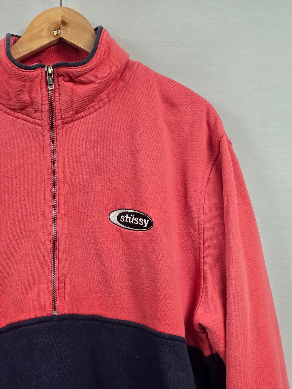 Stussy 스투시 투톤 하프집업 L 상품이미지4