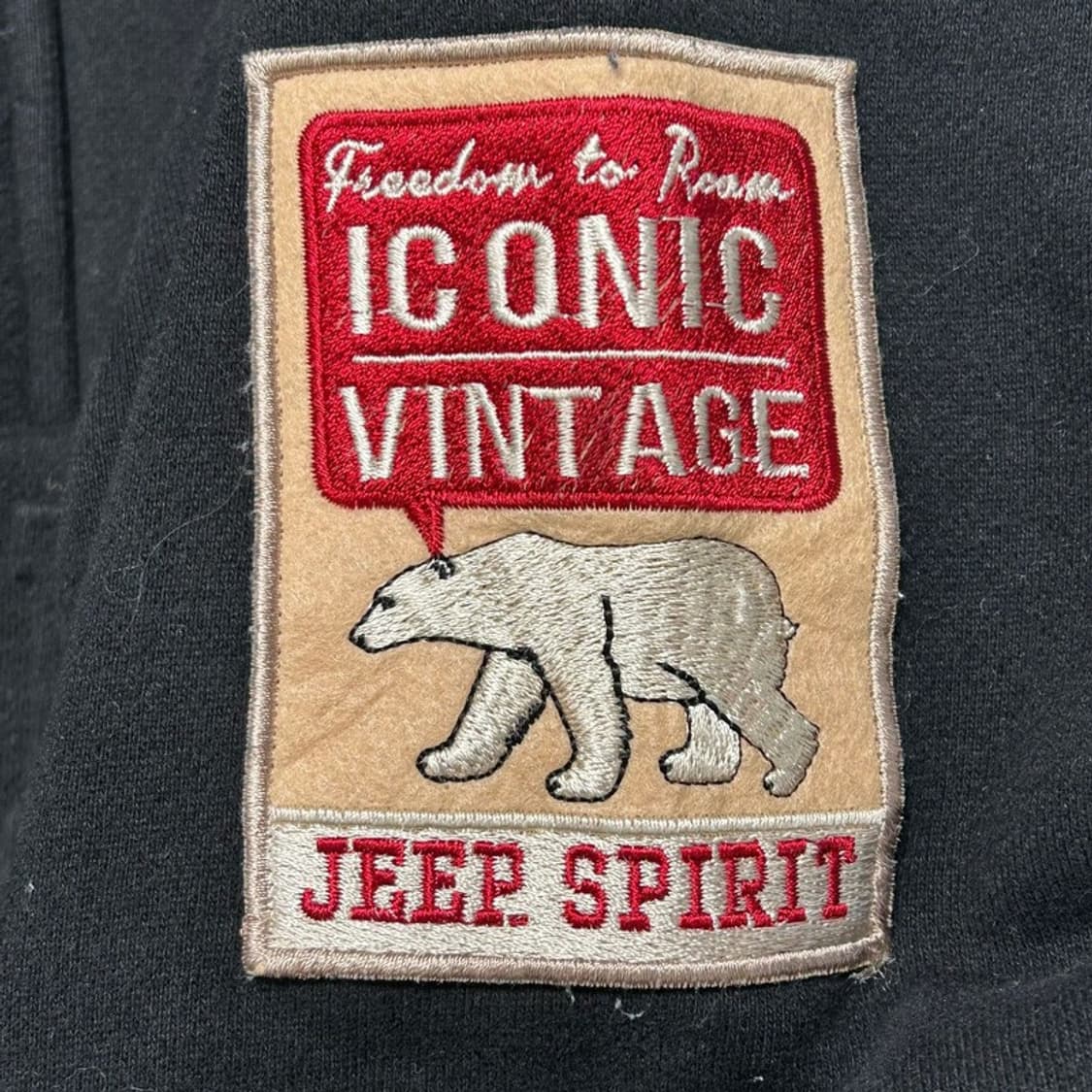 지프 패치 포켓 블랙 하프집업 후드티 95 M 상품이미지6