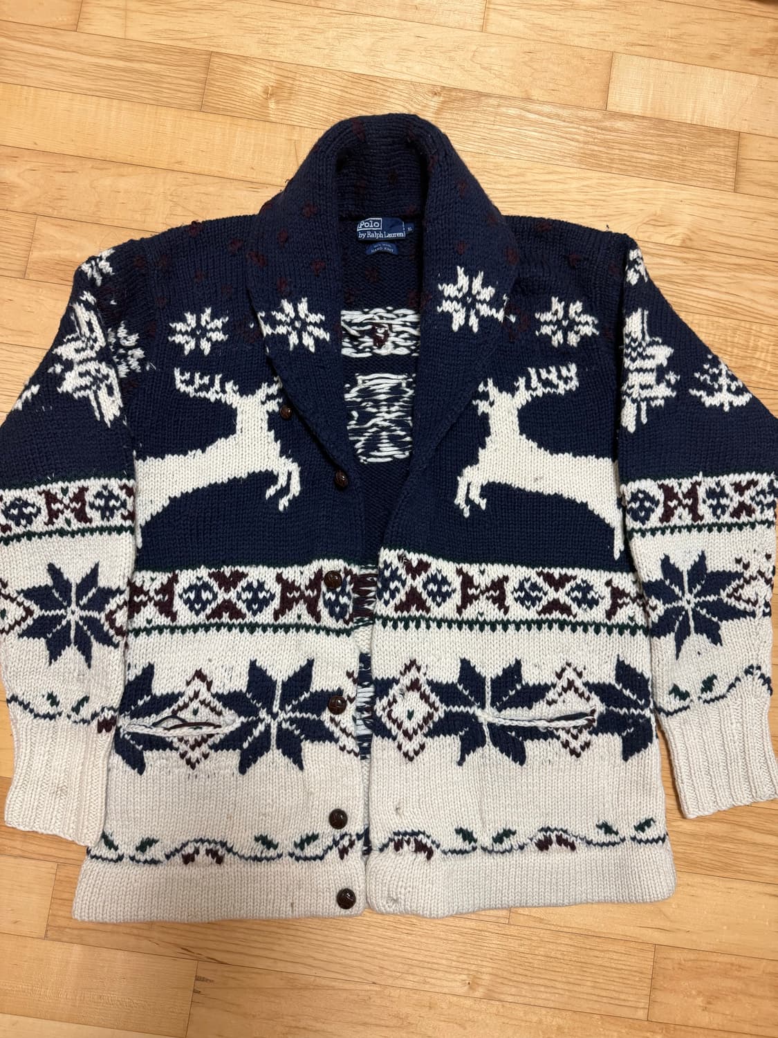 폴로 랄프로렌 코위찬 니트 가디건 XL 상품이미지1