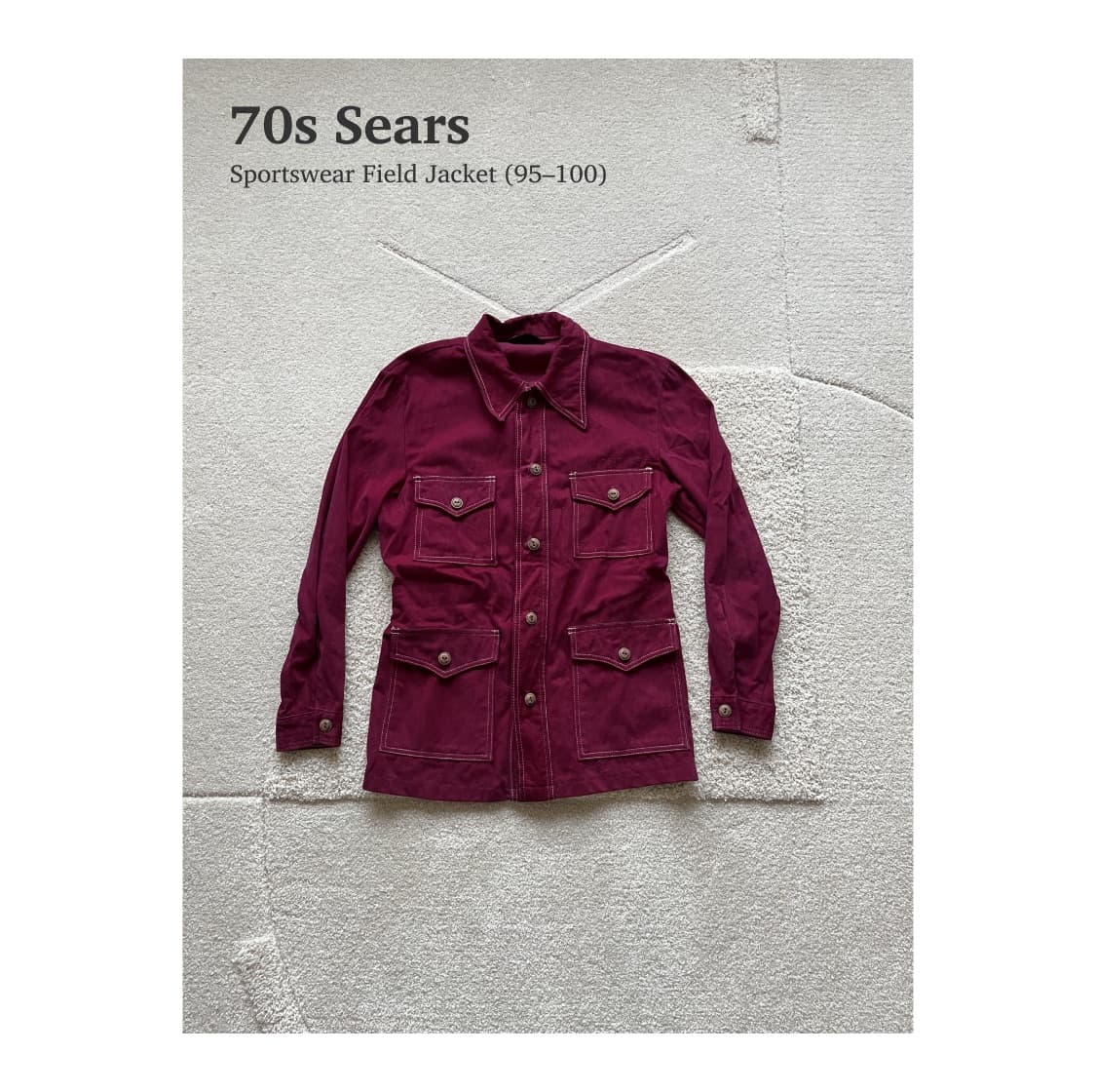 60s-70s Sears 몰스킨 필드 자켓 (95-100) 상품이미지1