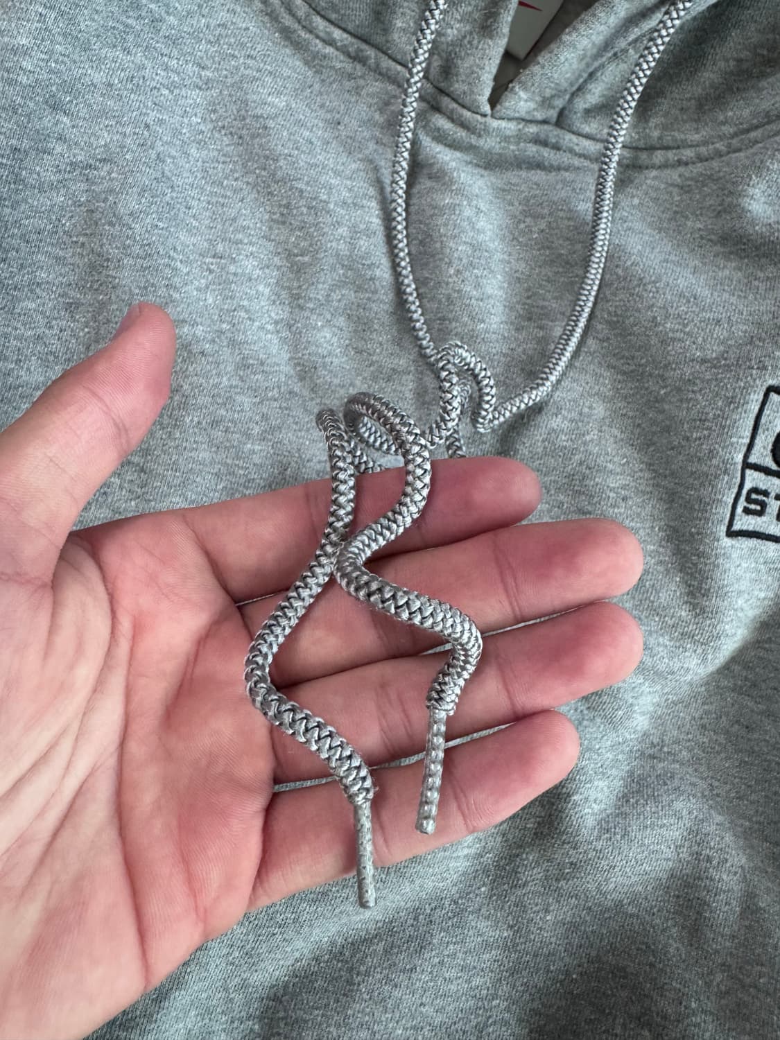 (SS급) 나이키 x 스투시 NRG RA 풀오버 후드 다크 그레이 헤더 상품이미지8