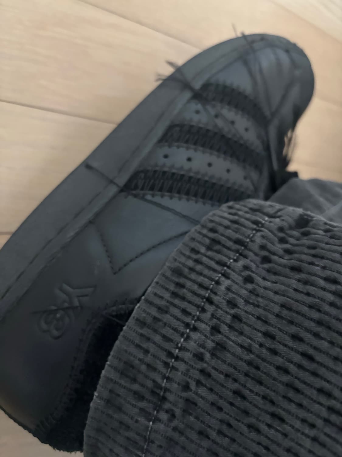 Y-3아디다스 콜라보 슈퍼스타 블랙 상품이미지4