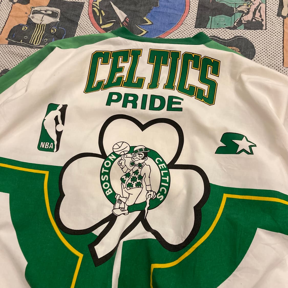 90s 스타터 보스턴 셀틱스 프린팅 져지 티셔츠 상품이미지3