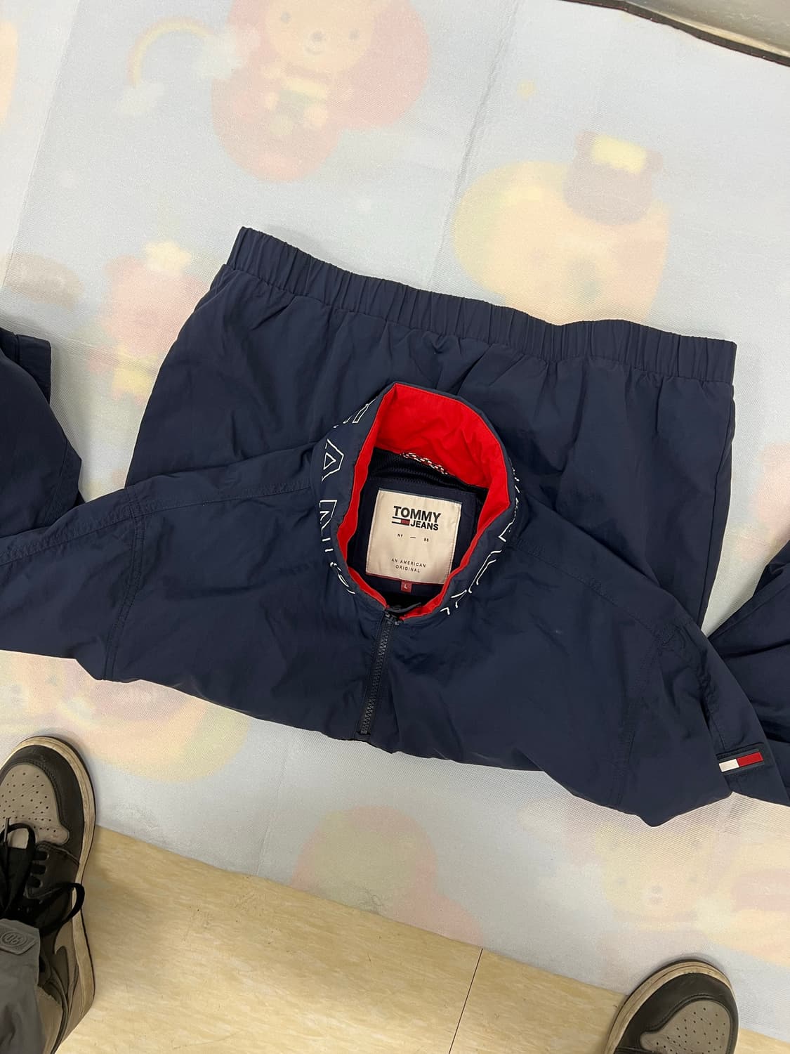 타미진스 반집업 후드 바람막이 웜업 L 상품이미지7