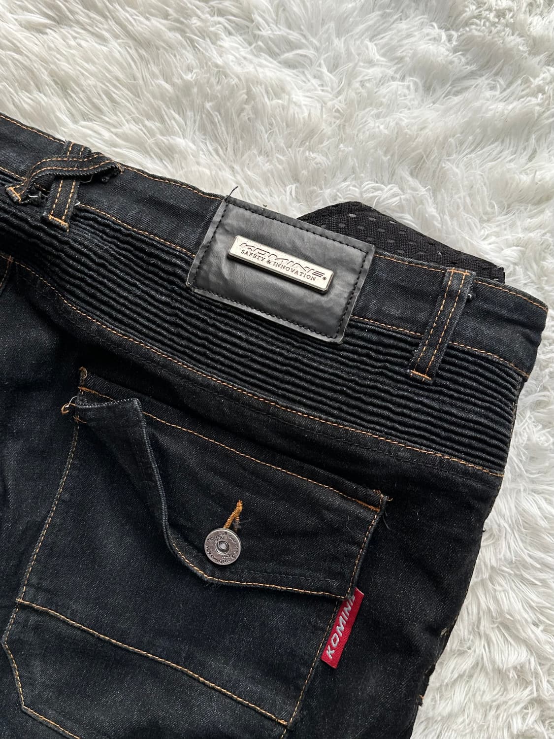 KOMINE 라이딩 청바지 XL 블랙 상품이미지5