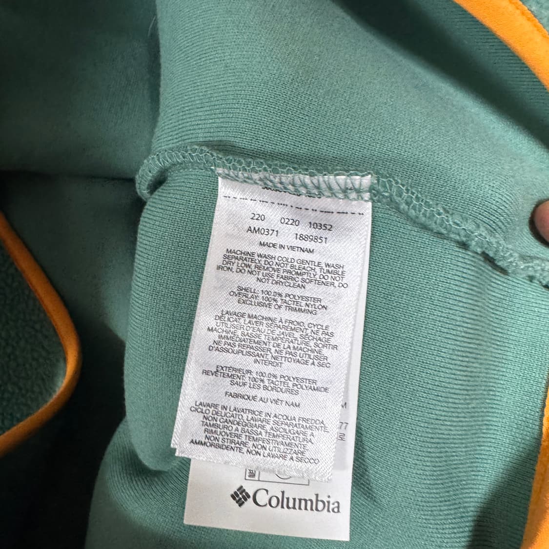 콜롬비아 신칠라 후리스 반집업 S사이즈 상품이미지3