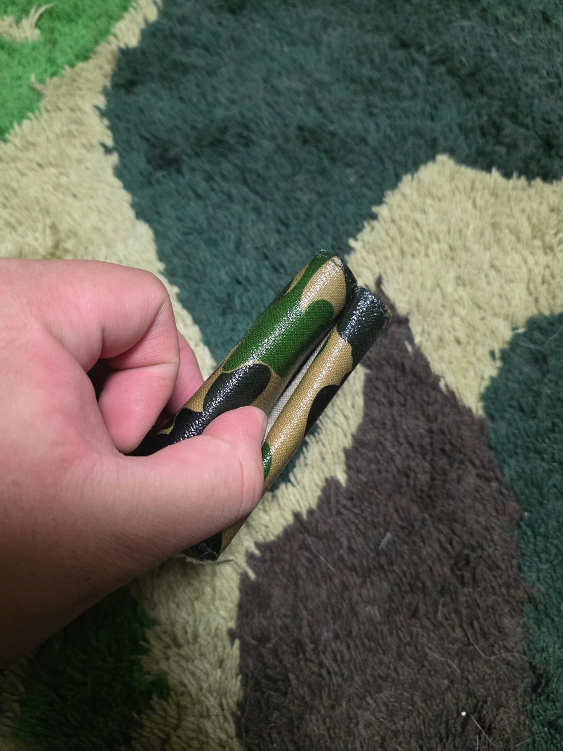 [OS] 베이프 ABC 그린카모 캔버스 지갑 상품이미지5