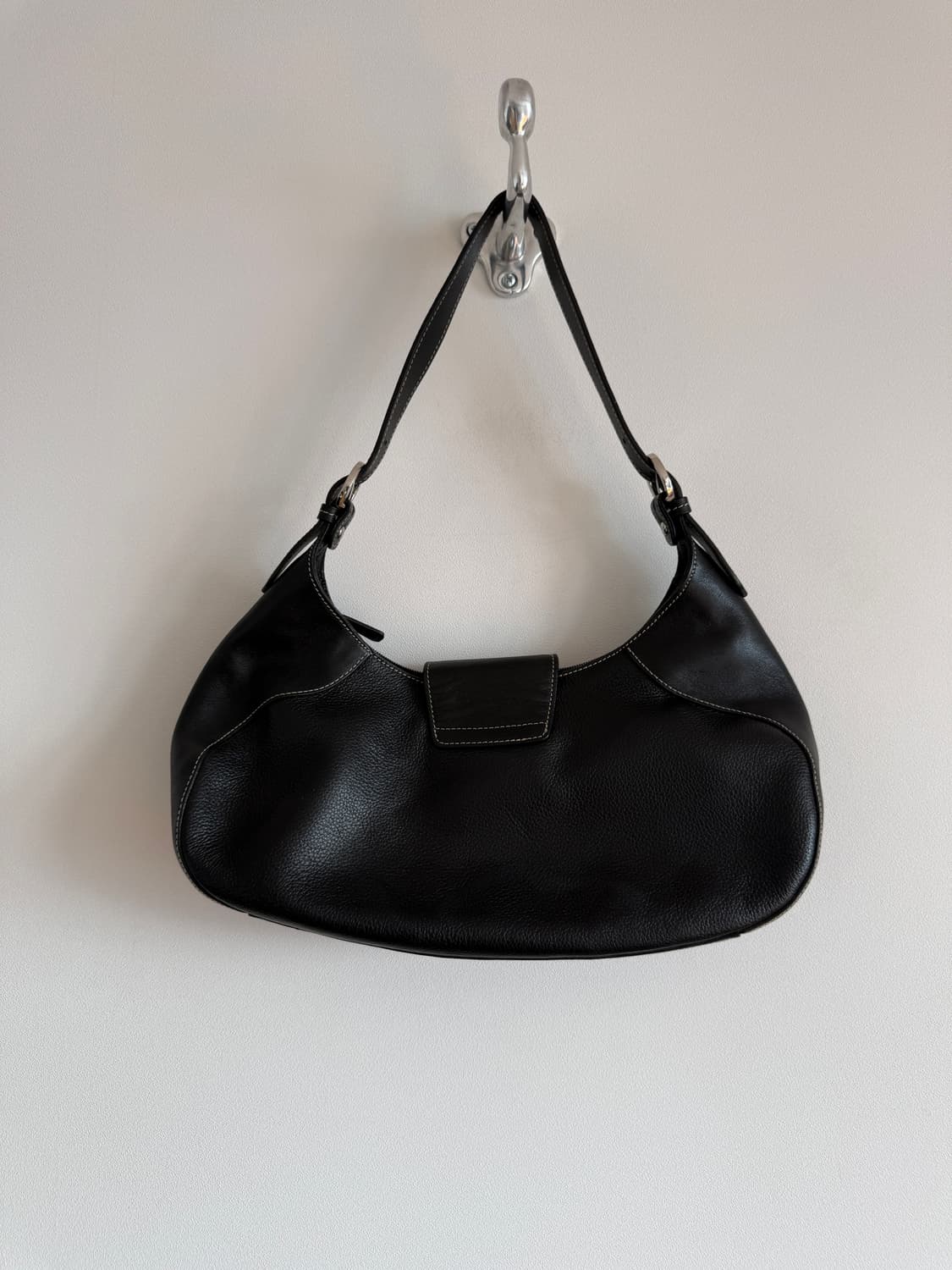 Pre owned 레더 숄더백 상품이미지4