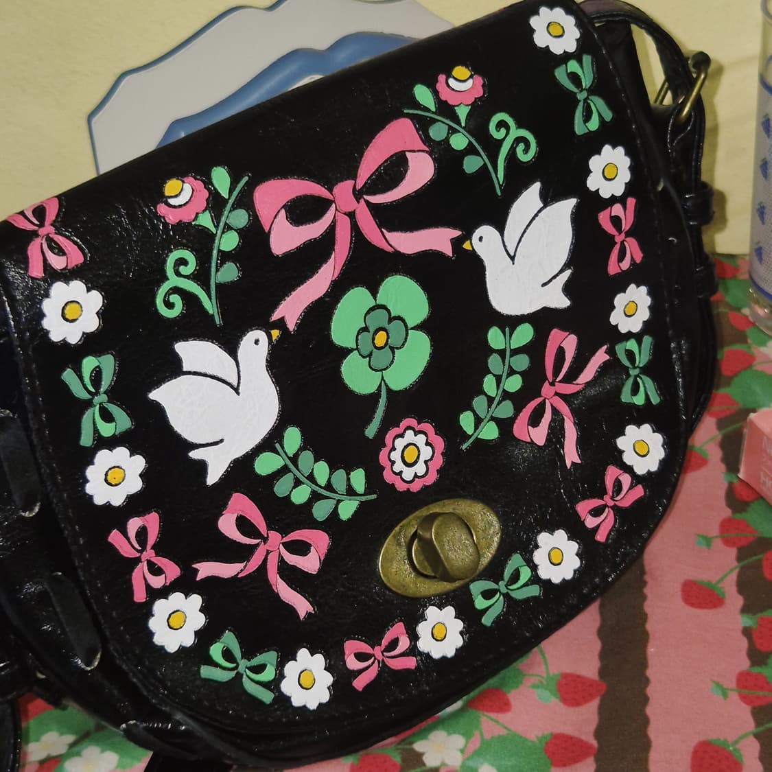 00s 스위머 레더 리본 카빙 벨트 크로스백 상품이미지6