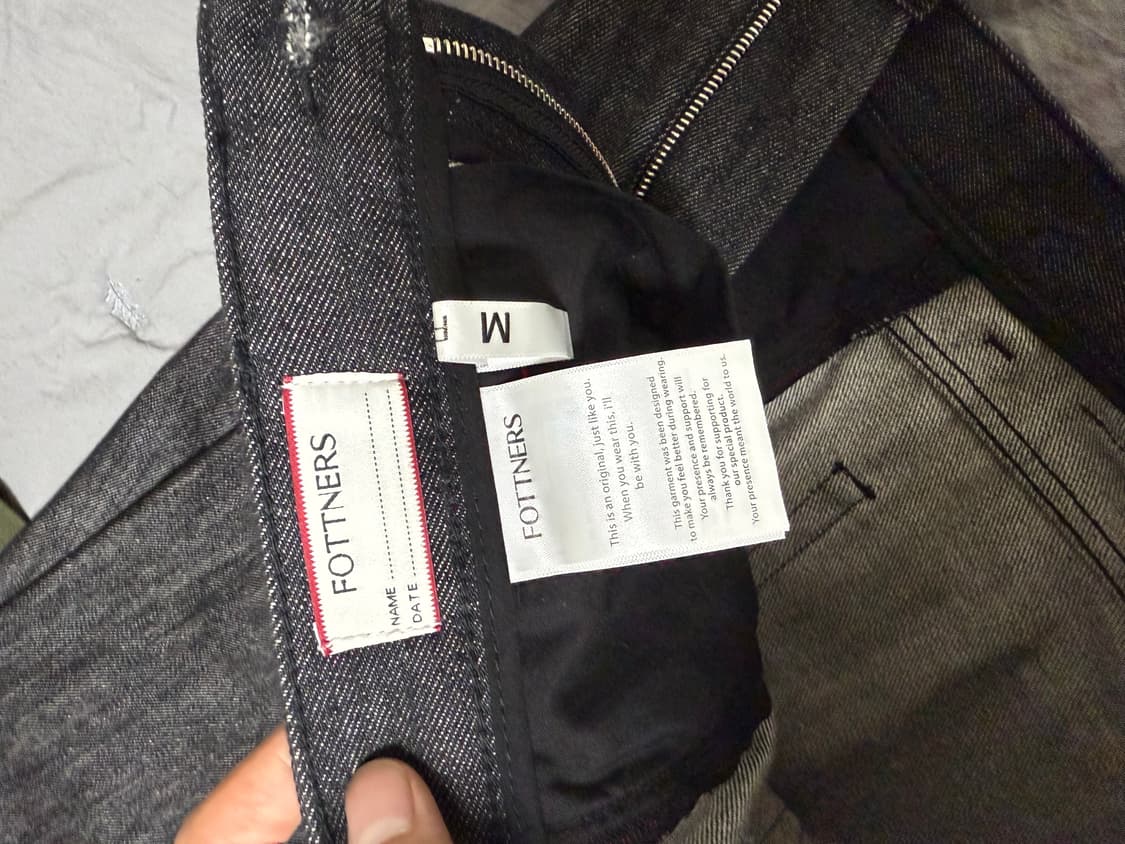 포트너스 투턱 와이드 데님팬츠 (m) 상품이미지3