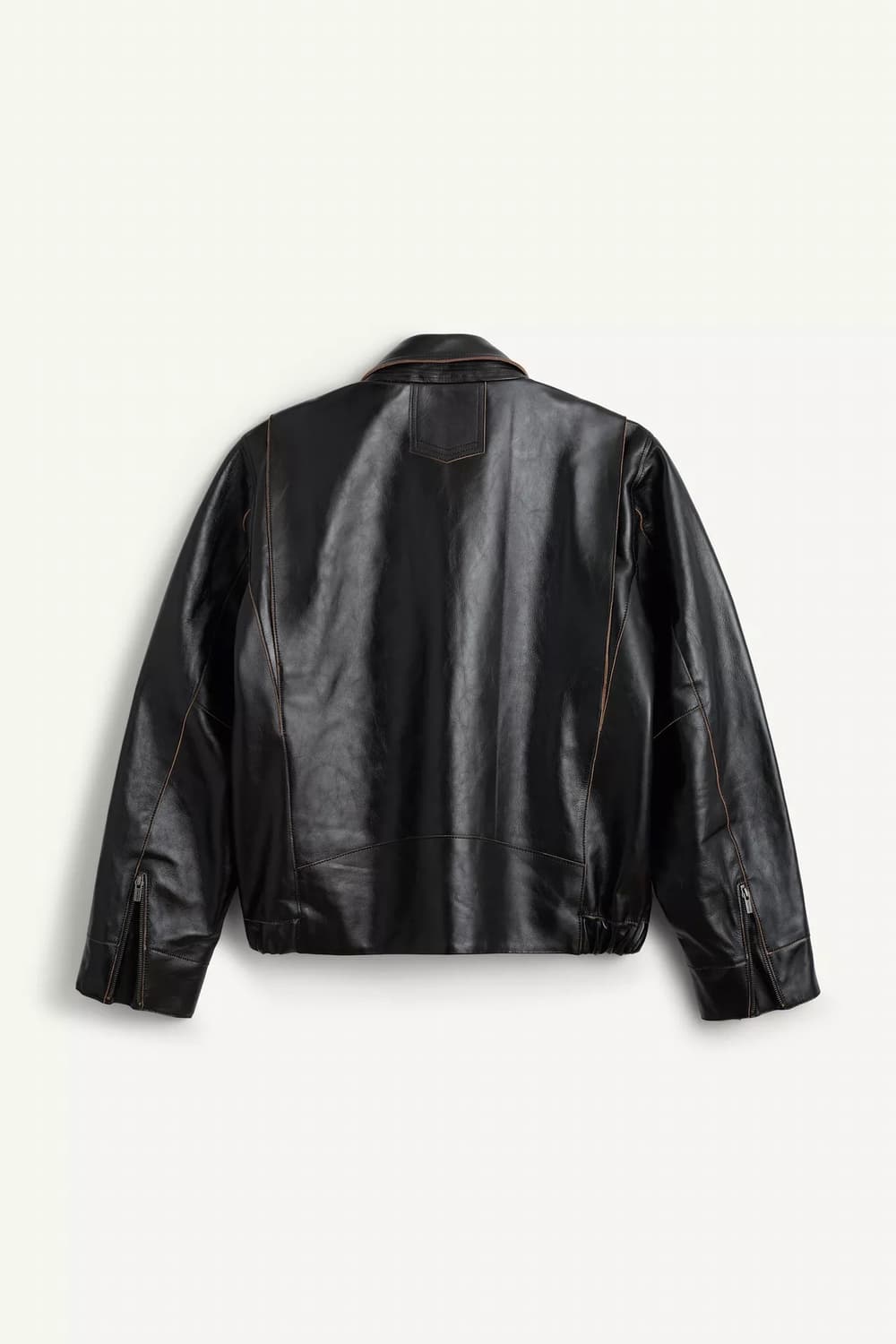 자라 SRPLS 레더 가죽 라이더 자켓 L 상품이미지2