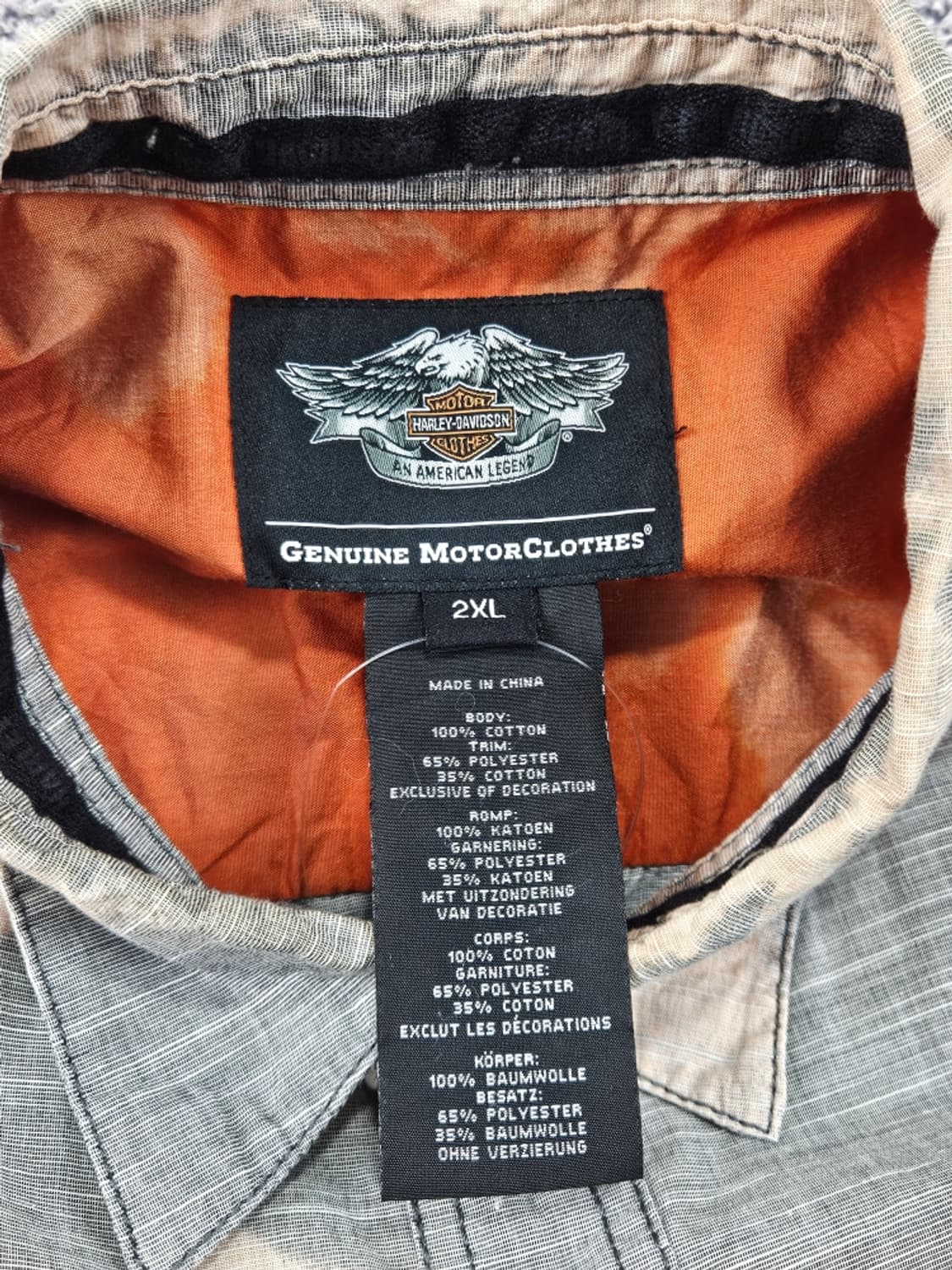 할리데이비슨 반팔 셔츠 커스텀 ( 2XL ) / 11939 상품이미지8