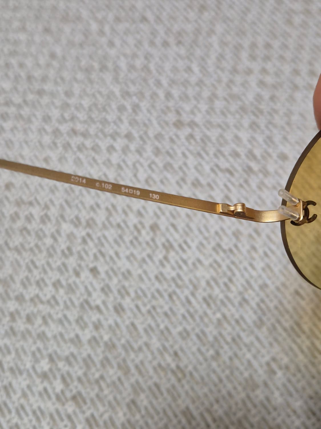 (정품) 샤넬 틴트 선글라스 옐로우 금장 선글라스 무테선글라스 상품이미지10